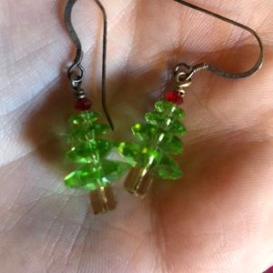 Handmade Christmas Tree earrings